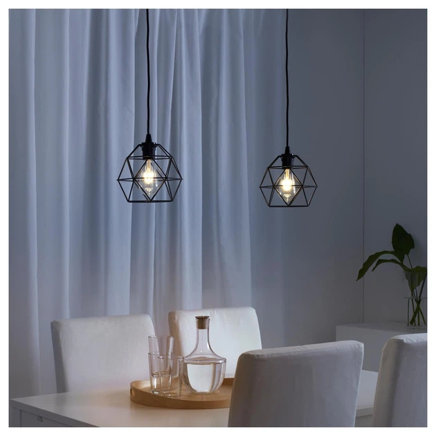 Абажур для люстры IKEA (ИКЕА) BRUNSTA 20см черный (103.330.65) - изображение 2