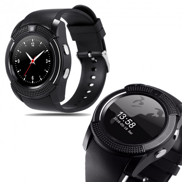 smartwatch v8 black