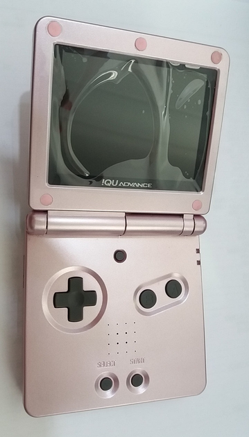 Портативная игровая приставка Game Boy Advance SP+TFT карта (розовый ...