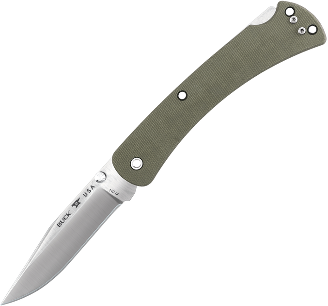 Карманный нож Buck 110 Slim Pro Olive (110ODS4) - изображение 1