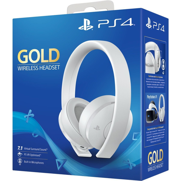 Sony GOLD PS4 Wireless Headset White купить в интернет-магазине ROZETKA ...