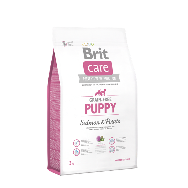 Сухой корм Brit Care Брит Кеа Puppy Salmon and Potato для щенков и ...