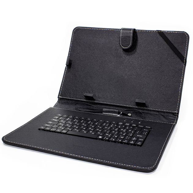 Чехол с клавиатурой Lesko для планшета 10.1" microUSB Black – фото ...