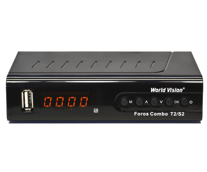 ТВ-ресивер стандарта DVB-T/T2/S/S2 World Vision Foros Combo T2/S2 с ...