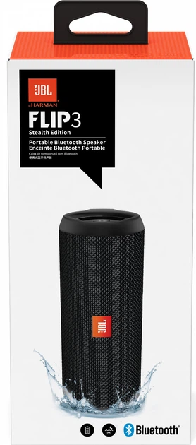Акустическая система JBL Flip 3 Stealth (JBLFLIP3STEALTH) – фото