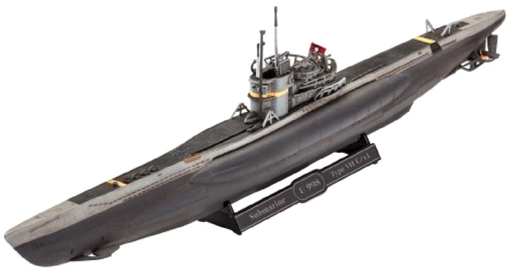 Складана модель Revell Німецький підводний човен типу VII C/41. Масштаб 1:350 (RVL-65154) (4009803651545) - зображення 3