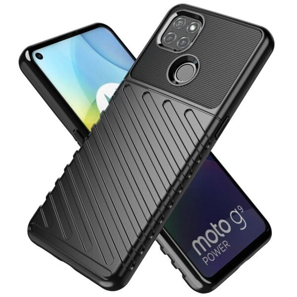 Захисний чохол Deexe Thunder Series для Motorola Moto G9 Power - Black - зображення 2