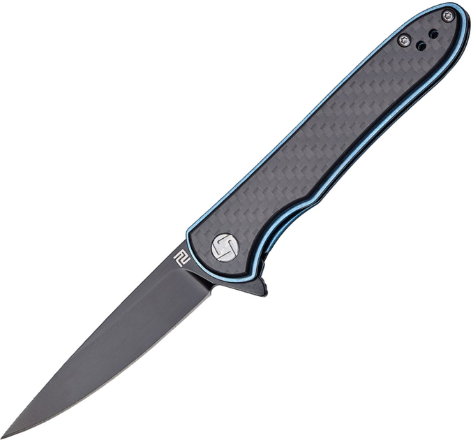 Нож Artisan Cutlery Shark Small BB, D2, CF Grey (27980128) - изображение 1