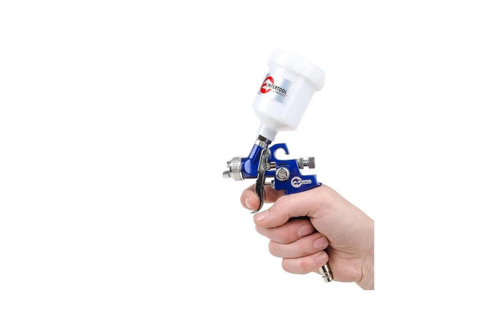 Пневмопистолет лакокрасочный HVLP Intertool верхний бак 125 мл x 0.8 мм - Фото 9 Пневмопистолет лакокрасочный HVLP Intertool верхний бак 125 мл x 0.8 мм - изображение 9