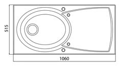 Кухонна мийка LONGRAN ELLIPSE 1.0B R бежева (бежева (Island Sand)) - зображення 2