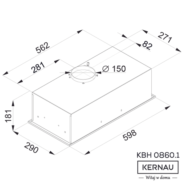 Витяжка KERNAU KBH 0860.1 X - изображение 2