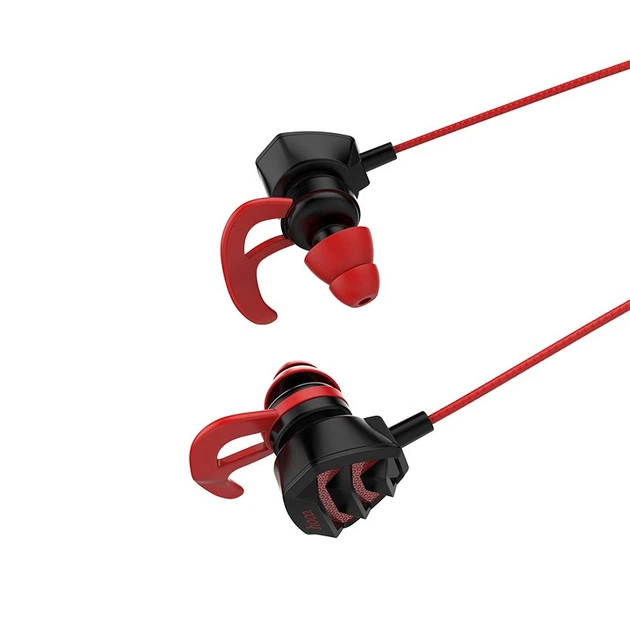 Ігрові навушники зі зйомним мікрофоном HOCO M45 Promenade. Red-Black - зображення 2