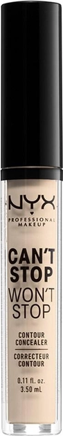 Акція на Консилер для обличчя NYX Professional Makeup Can`t Stop Won`t Stop Concealer 1.5 Fair 3.5 мл від Rozetka