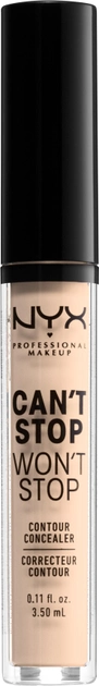 Акция на Консилер для обличчя NYX Professional Makeup Can`t Stop Won`t Stop Concealer 04 Light Ivory 3.5 мл от Rozetka