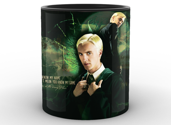 Кружка GeekLand Harry Potter Гарри Поттер Draco Malfoy HP.02.028 черная - изображение 2