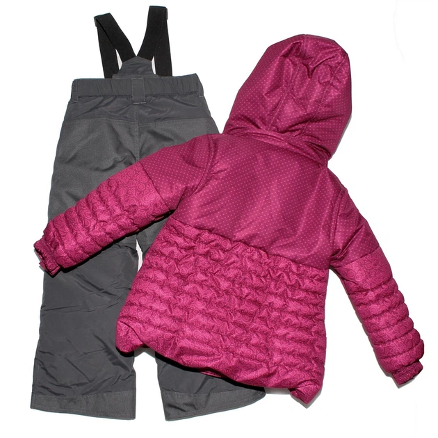 Зимний термокомплект Peluche&Tartine F17M50EF-Framboise_Smokeygrey темно-малиновый 130 - 138 см (F17M50EF-Framboise_Smokeygrey-8) - изображение 2