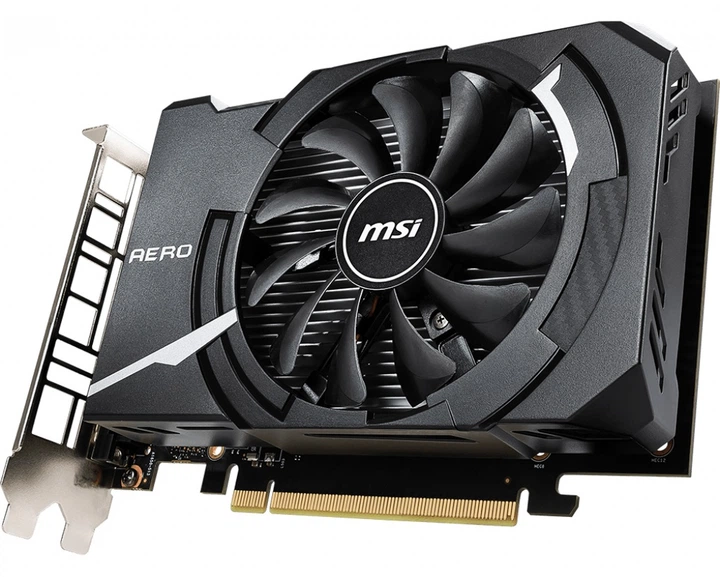 Видеокарта GF GTX 1650 4GB GDDR5 Aero ITX OC MSI (GeForce GTX 1650
