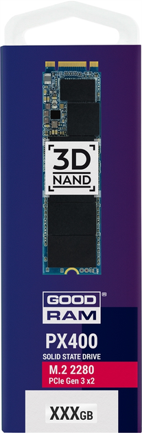 Накопичувач SSD 512GB GOODRAM PX400 M.2 2280 PCIe 3.0 x2 3D TLC (SSDPR-PX400-512-80) - зображення 2