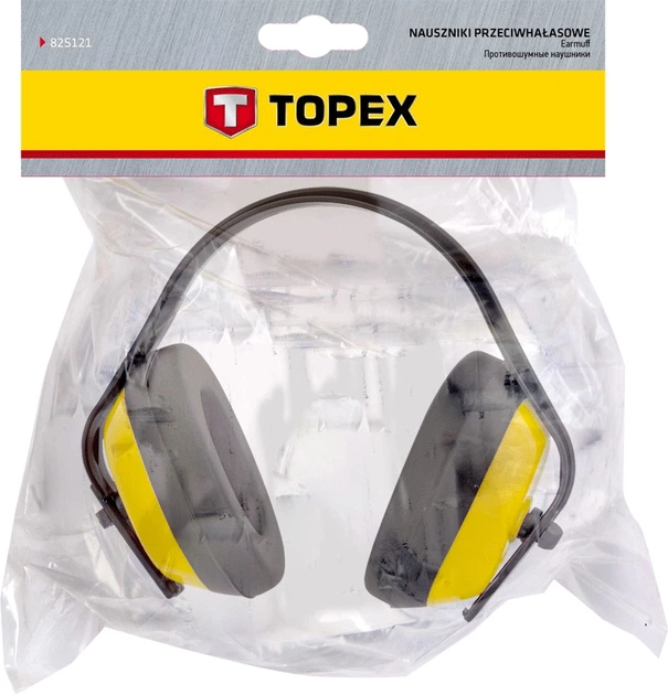 Навушники захисні TOPEX 82S121 Чорно-жовті - зображення 2