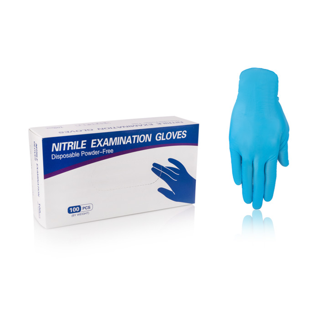 Нитриловые перчатки неопудренные Sanliu Medical BLUE, размер M, 66 шт - изображение 1