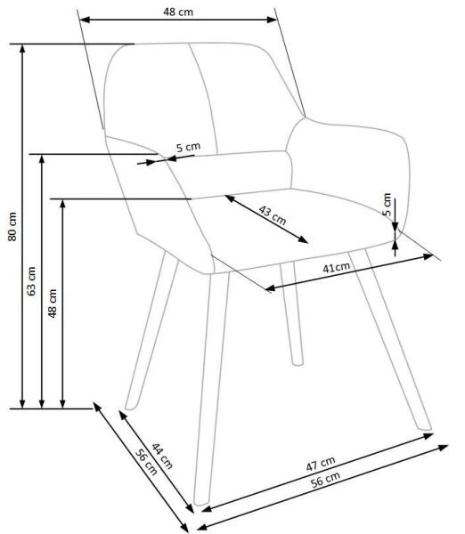 Стул Halmar K283 Бежевый - зображення 6
