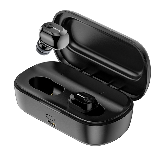 Беспроводные наушники BASEUS Encok W01 TWS Wireless Черные (NGW01-01) - изображение 2