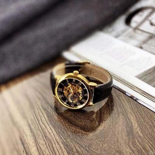 Мужские часы Forsining 8099 Black-Gold-Black (1059-0001) - изображение 6