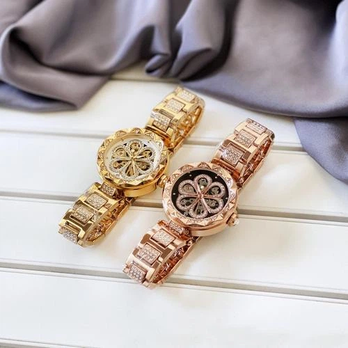 Наручний годинник AlexMosh жіночі Forsining Gold-White Flower Diamonds - зображення 5