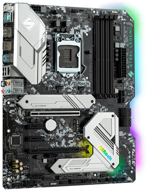 CPU ASROC Z390 STEEL LEGEND CPU I9 9900K CPU ASROC Z390 STEEL LEGEND CPU I9 9900K Материнская плата ASRock