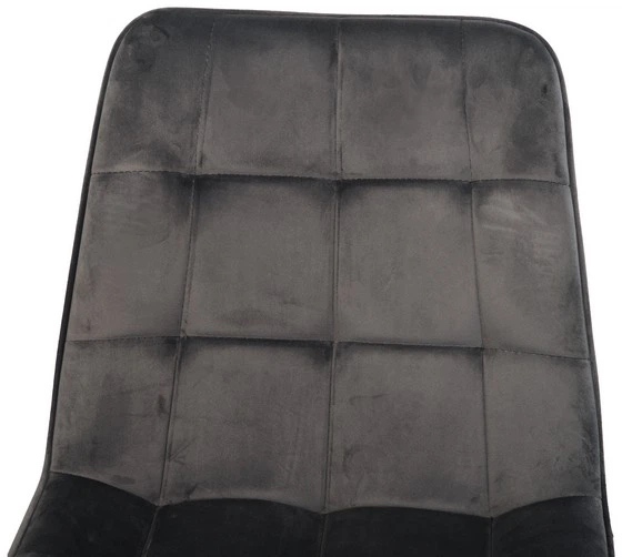 Стул для кухни и гостиной Vetro Mebel N-46 Серый (N-46-grey-velvet/ black) - Фото 6 Стул для кухни и гостиной Vetro Mebel N-46 Серый (N-46-grey-velvet/ black) - изображение 6