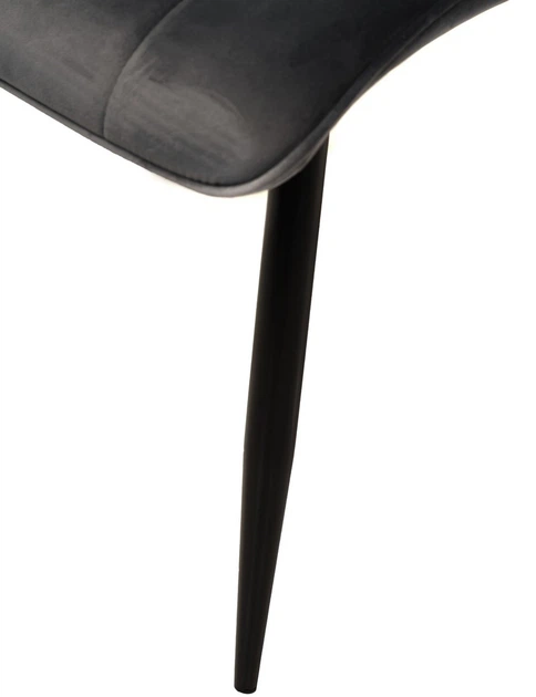 Стул для кухни и гостиной Vetro Mebel N-46 Серый (N-46-grey-velvet/ black) - Фото 8 Стул для кухни и гостиной Vetro Mebel N-46 Серый (N-46-grey-velvet/ black) - изображение 8
