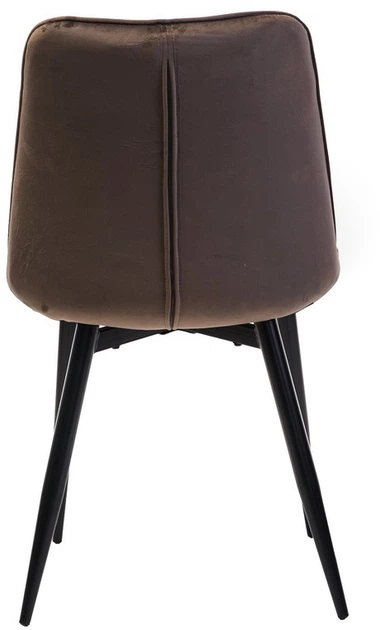 Стул для кухни и гостиной Vetro Mebel N-46 Коричневый (N-46-brown-velvet/ black) - изображение 4