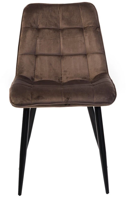 Стул для кухни и гостиной Vetro Mebel N-46 Коричневый (N-46-brown-velvet/ black) - изображение 5