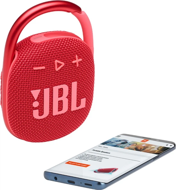 Głośnik przenośny JBLClip 4 Red (JBLCLIP4RED) - obraz 2