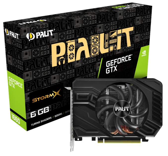 Видеокарта Palit PCI-Ex GeForce GTX 1660 StormX 6GB GDDR5 (192bit