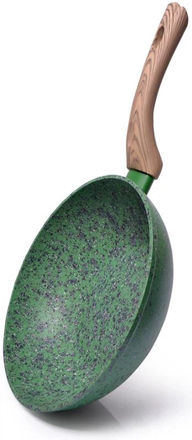 Сковорода-вок Fissman Malachite O24см с антипригарным покрытием EcoStone - изображение 2