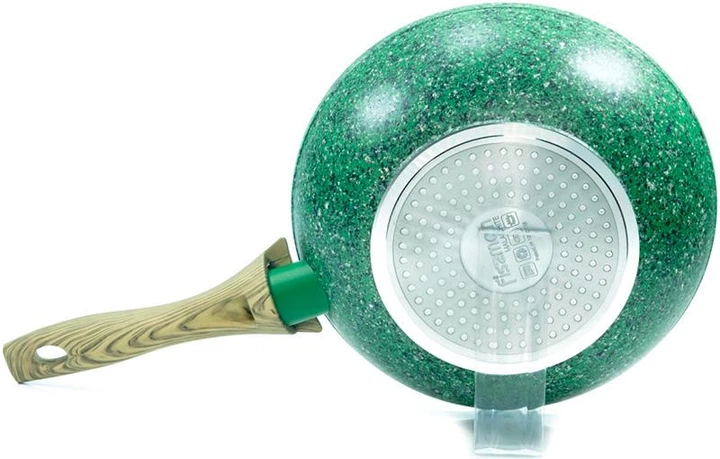 Сковорода-вок Fissman Malachite O24см с антипригарным покрытием EcoStone - изображение 4