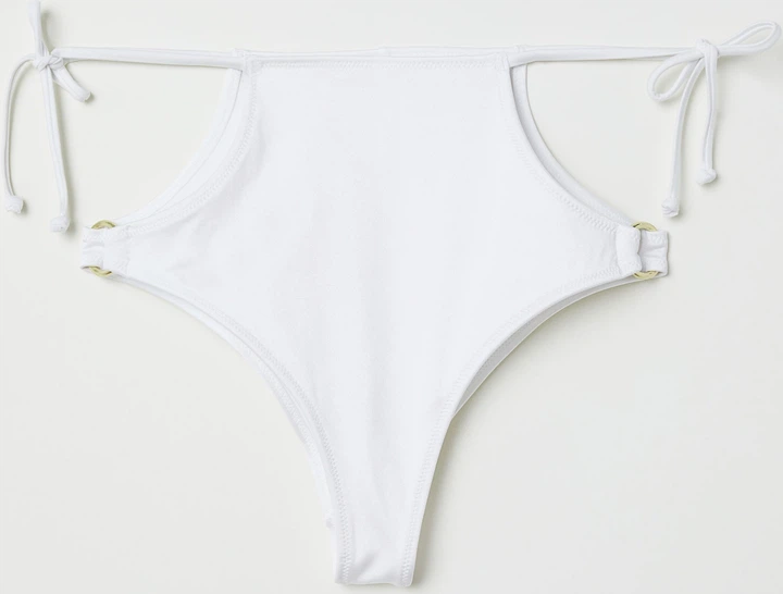 Нижняя часть купальника женская H&M 6209337 34 Белоснежный (AB5000000141104) - Фото 1 Нижняя часть купальника женская H&M 6209337 34 Белоснежный (AB5000000141104) - изображение 1