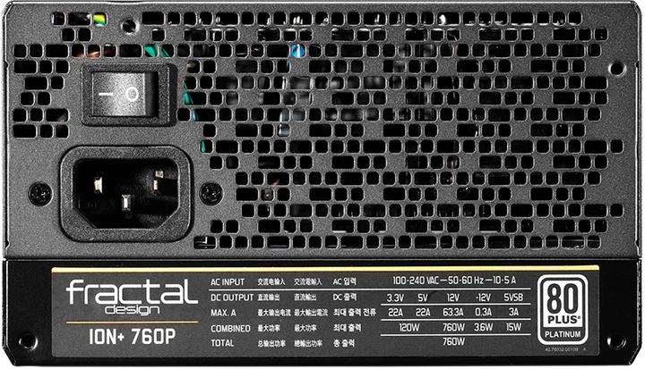 Блок питания Fractal Design Ion+ Platinum 760 W (FD-PSU-IONP-760P-BK-EU) - изображение 8