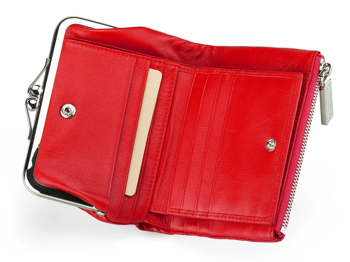 Женский кошелек из кожи высшего сорта Burberry 5637 E Red красный - Фото 2 Женский кошелек из кожи высшего сорта Burberry 5637 E Red красный - изображение 2
