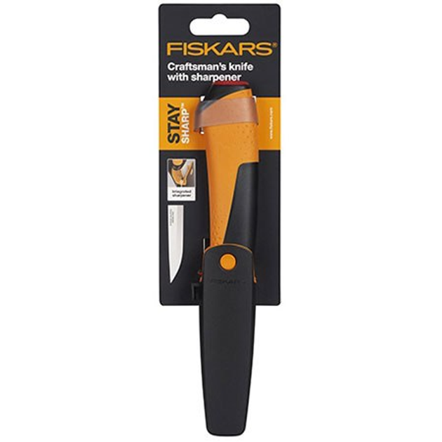 Ремесленный нож Fiskars с точилом (1023620) (1023620) - изображение 2