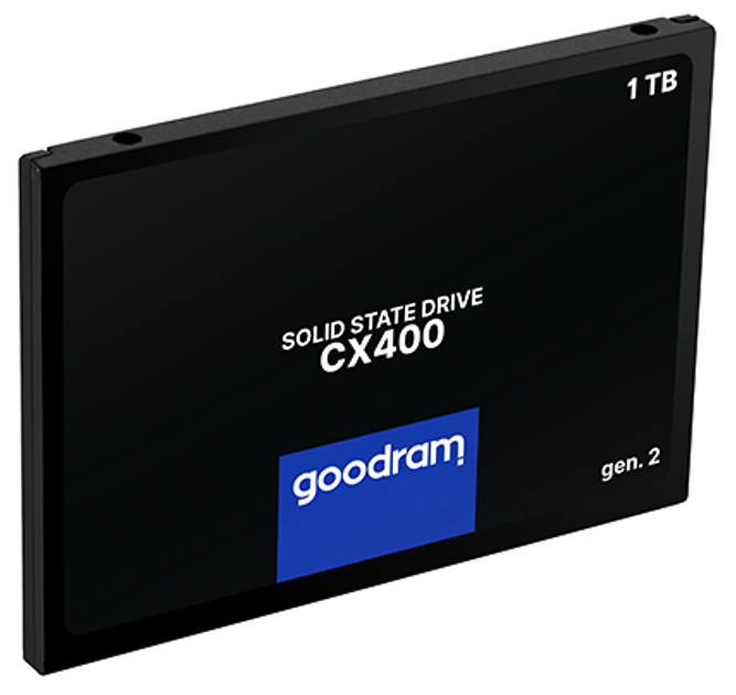 SSD диск Goodram CX400 Gen.2 1TB 2.5" SATAIII 3D NAND QLC (SSDPR-CX400-01T-G2) - изображение 2