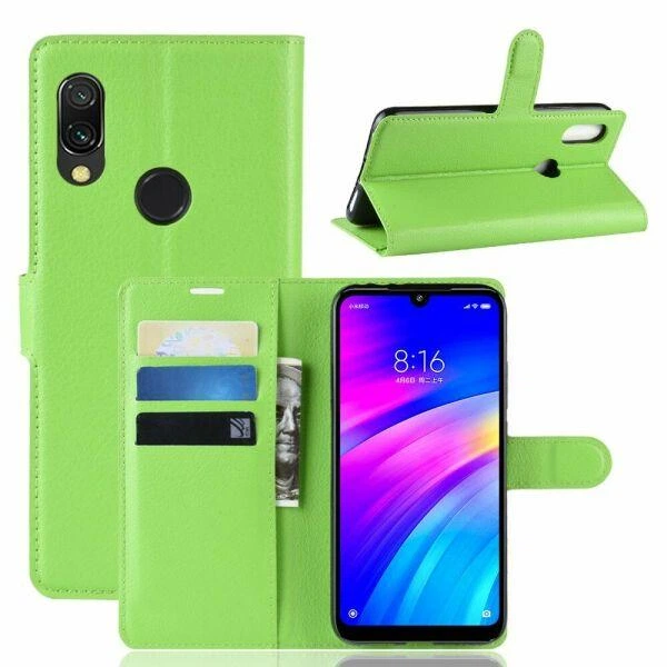 Чехол Luxury для Xiaomi Redmi 7 книжка зеленый - Фото 1 Чехол Luxury для Xiaomi Redmi 7 книжка зеленый - изображение 1