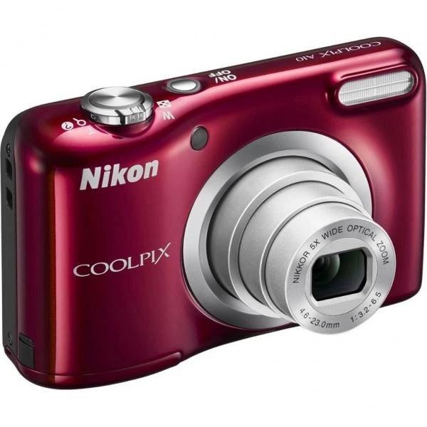 Цифровий фотоапарат Nikon Coolpix A10 Red (VNA982E1) купити на