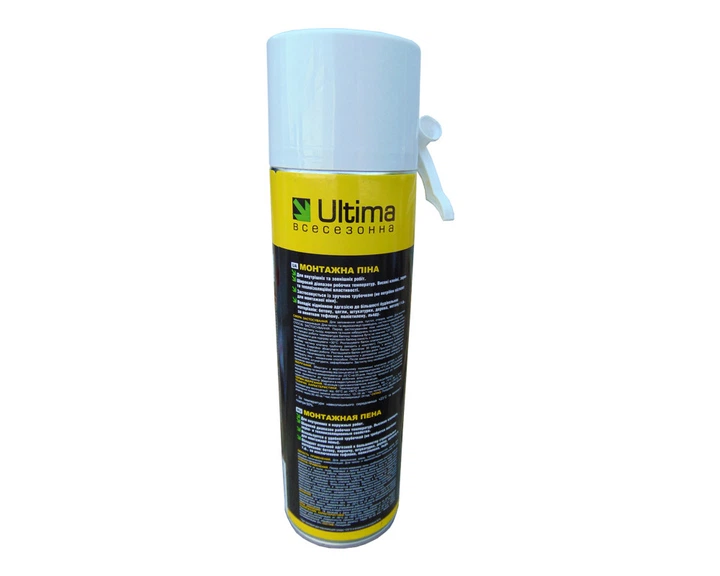 Полиуретановая монтажная пена ULTIMA ручн. всесезонная, 500ml ПТ-9633 - изображение 3