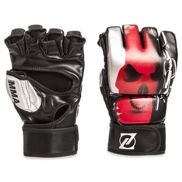 Перчатки для смешанных единоборств Zelart 1319 размер M Red-Black - изображение 2