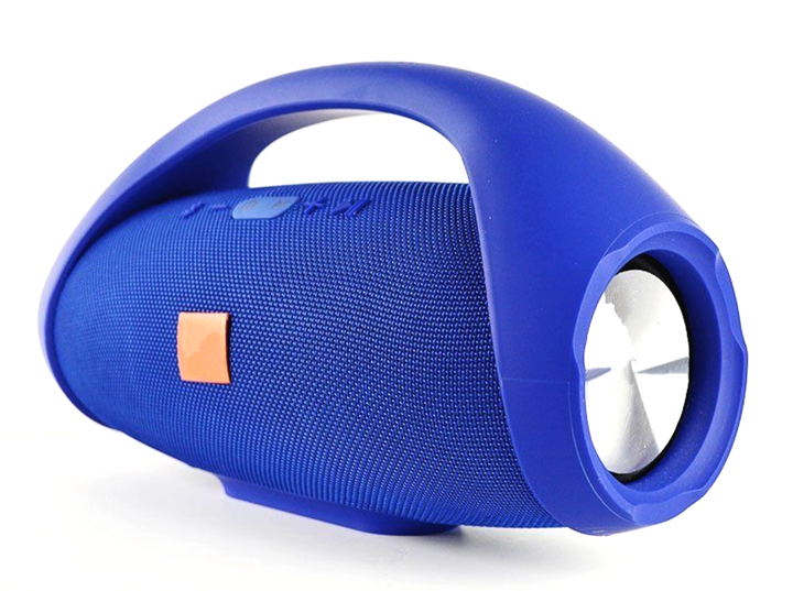 Портативная колонка Portable Boombox Big Bluetooth Синяя - изображение 3