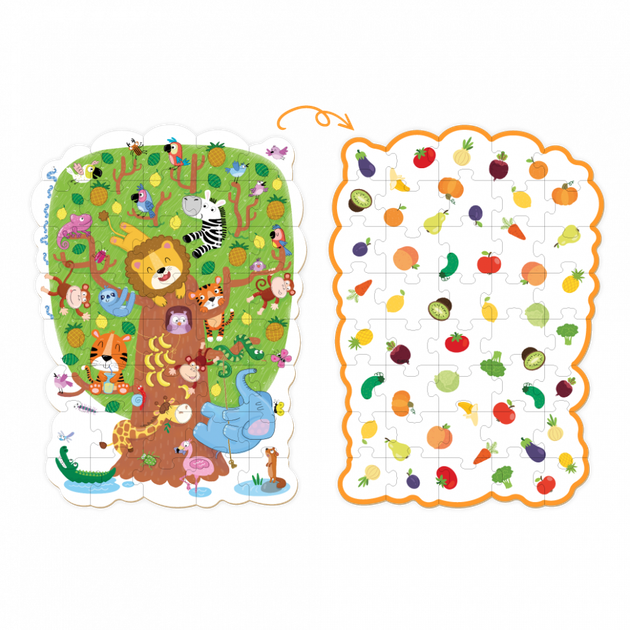 Детский пазл/игра Mon Puzzle "Волшебное дерево" 40 элементов (20011500001111) - изображение 3