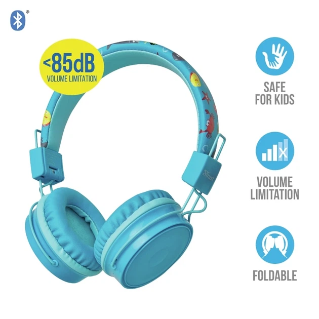 Навушники Trust Comi Kids Over-Ear Синій (23128) - Фото 5 Навушники Trust Comi Kids Over-Ear Синій (23128) - зображення 5
