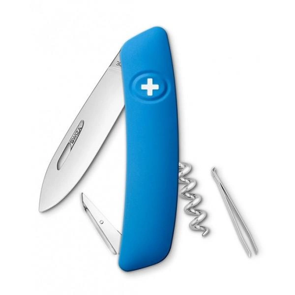Швейцарский складной нож Swiza D01,синий - изображение 1